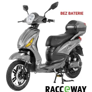 Elektrický motocykl RACCEWAY E-MOPED, šedý-lesklý - BEZ BATERIE Cenová Bomba