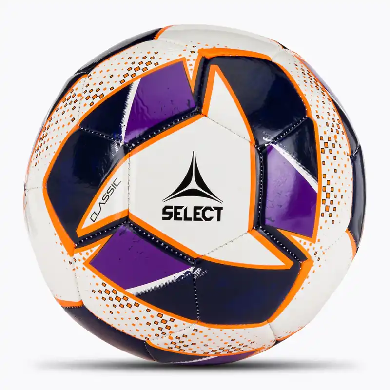 SELECT Classic v24 white/purple velikost 5 fotbalové míče Super Cena