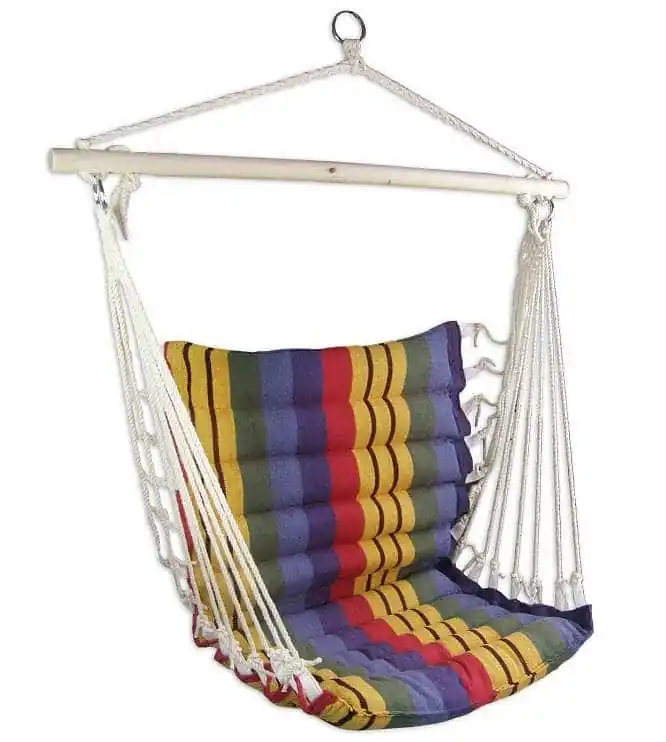 Nakupujte Hned Závěsné houpací křeslo SEDCO RELAX STRIPS plněné - Duhová