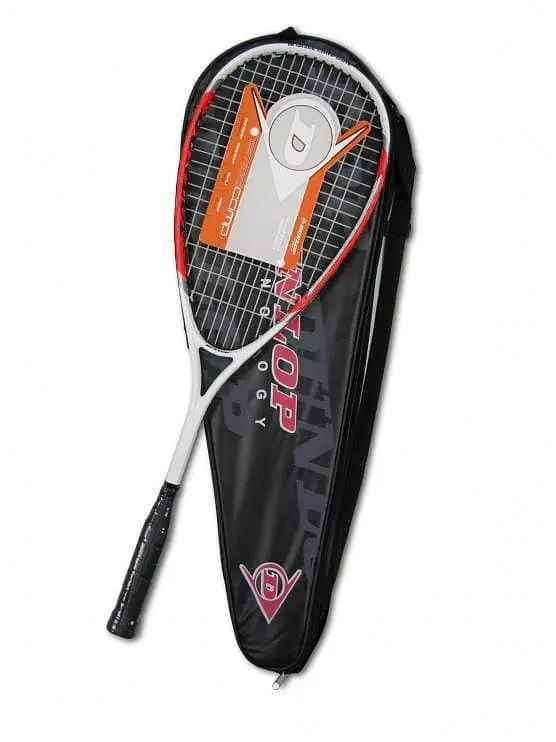 Squashová raketa DUNLOP 5T TECHNO COMP + obal AKCE - Červeno-bílá Nakupujte Hned