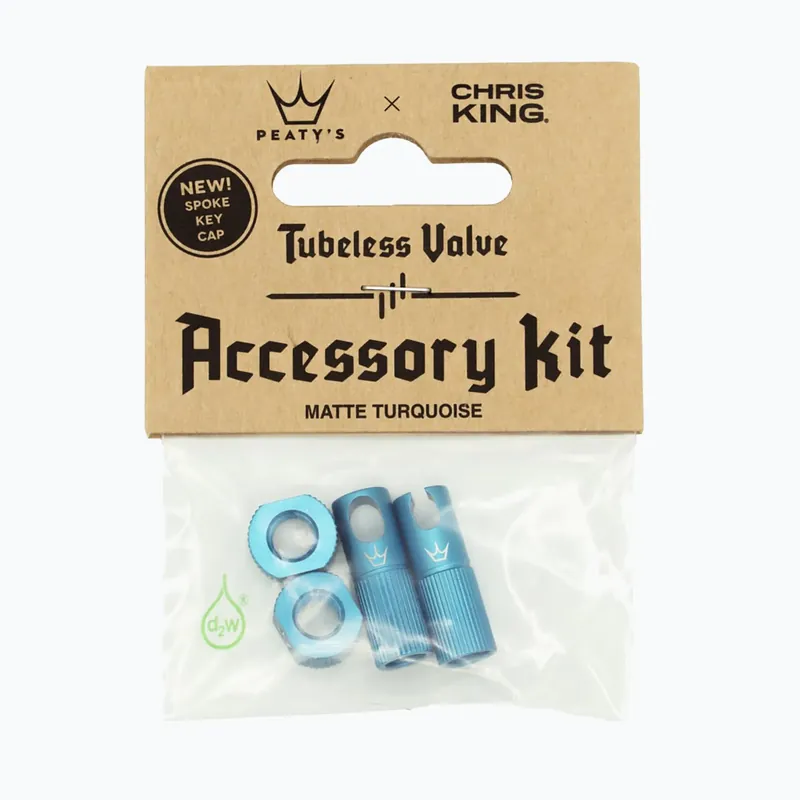 Peaty‘s X Chris King Mk2 Tubeless Valves Accessory Kit modrá 83807 Cenová Bomba