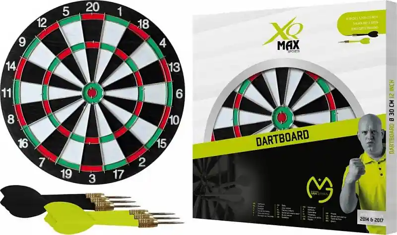 Akční Nabídka Šipky s terčem XQ-MAX MVG Dartboard 30 cm - SET