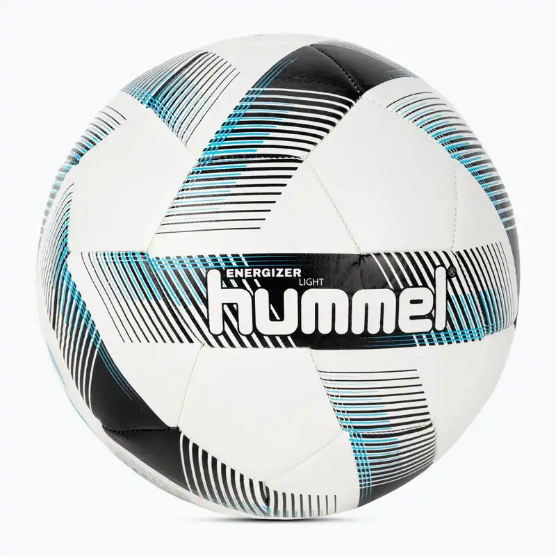 Hummel Energizer Light FB fotbalový míč bílý/černý/modrý velikost 5 Poslední Šance