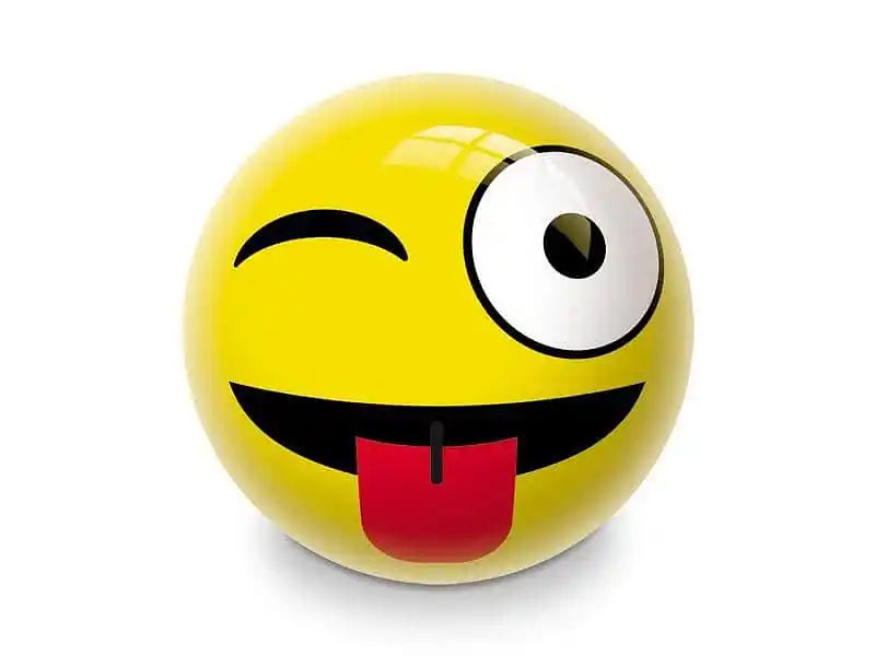 Míč dětský MONDO EMOTION - SMAJLÍK 230 mm - žlutá Víkendová Akce