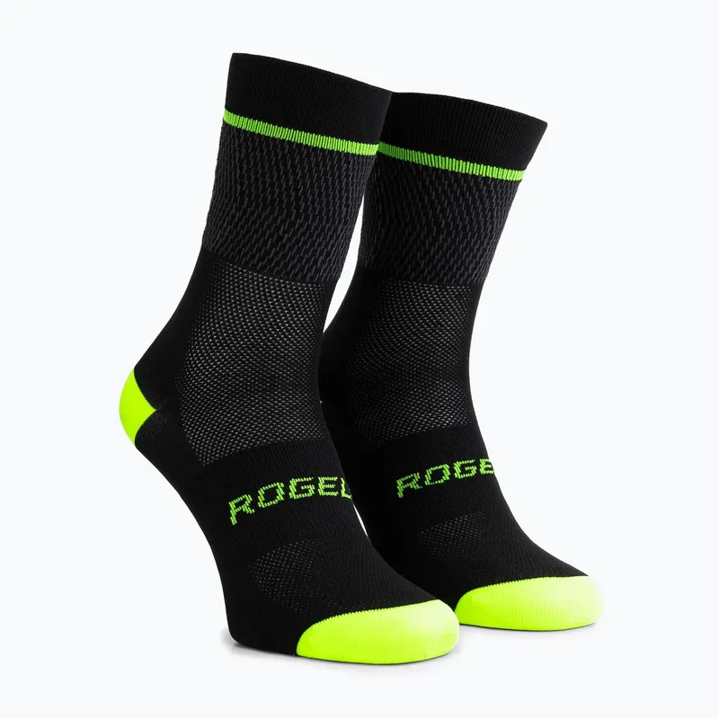 Cyklistické ponožky Rogelli Hero II yellow/grey/black Aktuální
