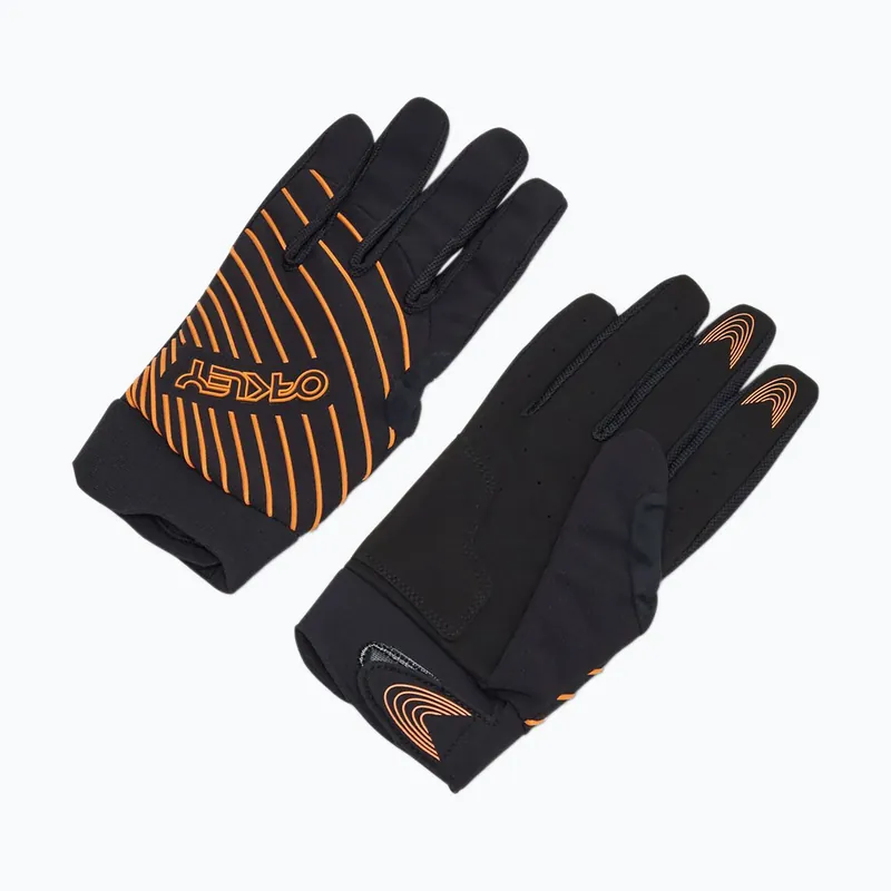 Cyklistické rukavice Oakley Drop In MTB Glove 2.0 blackout/soft orange Nová Kolekce