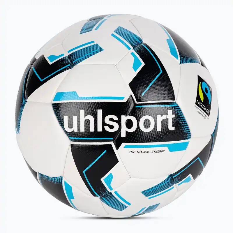 Nejprodávanější Fotbalový míč uhlsport Top Training Synergy Fairtrade white/black/blue velikost 5