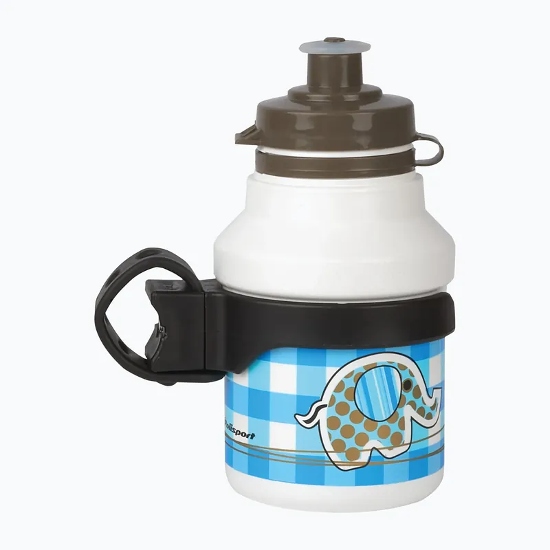 Dětská láhev na kolo Polisport Elephant 350 ml Junior + košík white/multicolour Akce