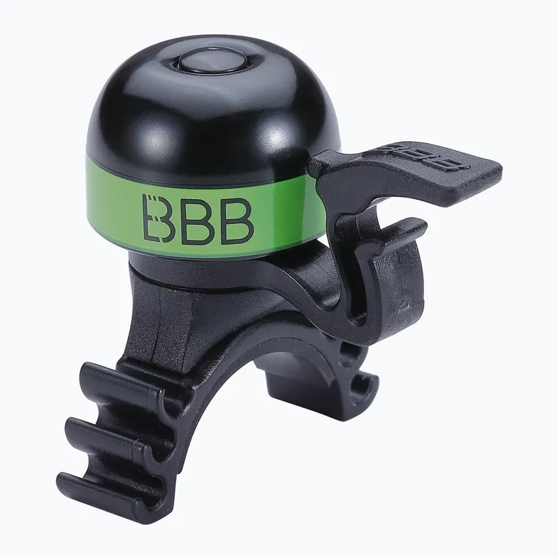 Zvonek na kolo BBB Cycling MiniFit black/green Nejlepší Volba