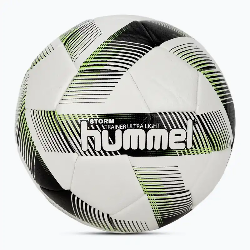Značkový Hummel Storm Trainer Ultra Lights FB fotbalový míč bílá/černá/zelená velikost 3