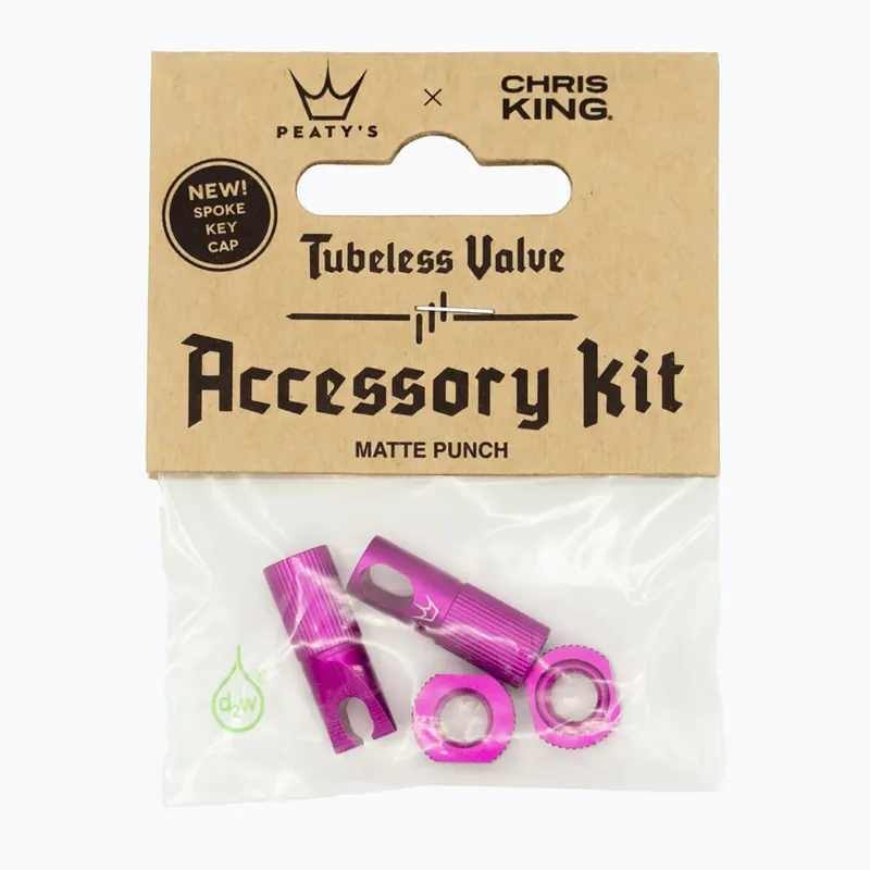 Peaty‘s X Chris King Mk2 Tubeless Valves Accessory Kit růžová 83803 Výprodej