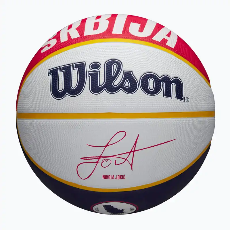 Finální Výprodej Basketbalový míč Wilson NBA Player Local Jokic blue velikost 7