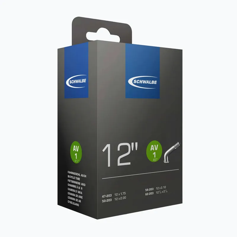 Nová Kolekce Duše na kolo SCHWALBE AV 1 12 x 1,75-2,10 / 40 mm black