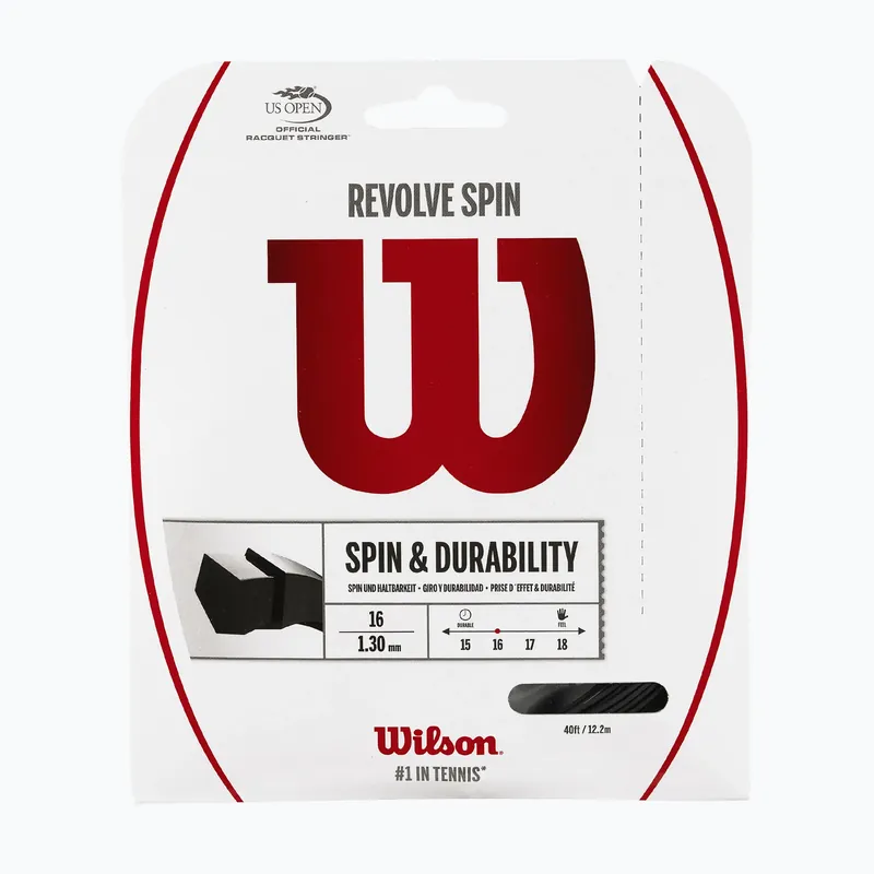 Tenisové struny Wilson Revolve Spin 16 Set černá WRZ957000+ Bezpečná Platba
