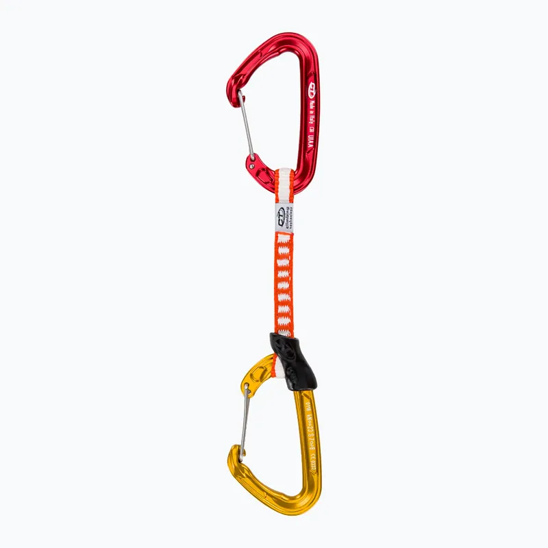 Bezpečná Platba Horolezecká expreska Climbing Technology Fly-Weight Evo Set Dy červeno-zlatá 2E692FOC0S
