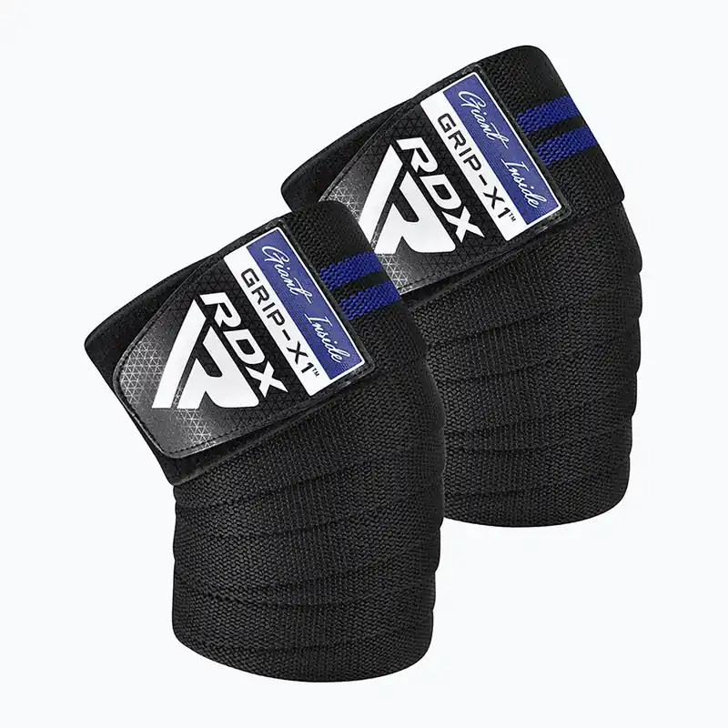 Chrániče kolen RDX KR11 Gym Knee Wrap black/blue Přímo Od Výrobce