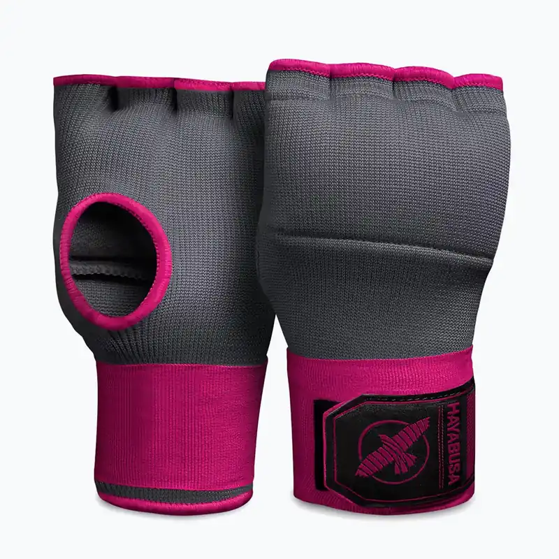 Víkendová Akce Gelové bandáže Hayabusa Quick Gel Hand Wraps grey/pink