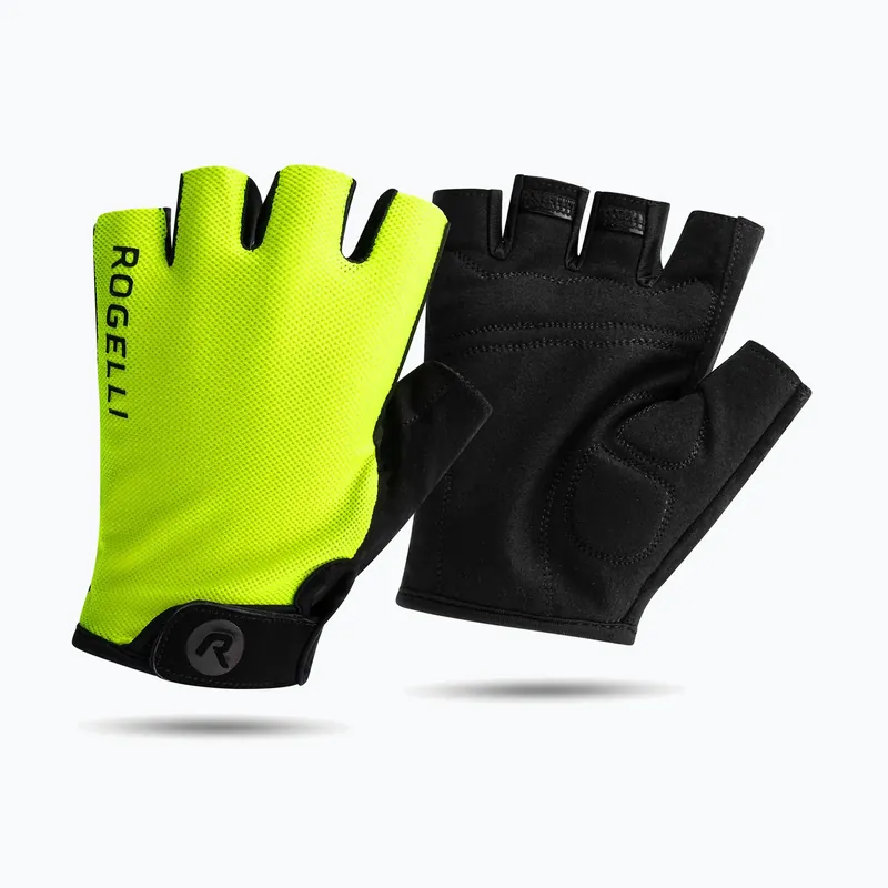 Poslední Šance Dětské cyklistické rukavice Rogelli Core Jr fluor yellow