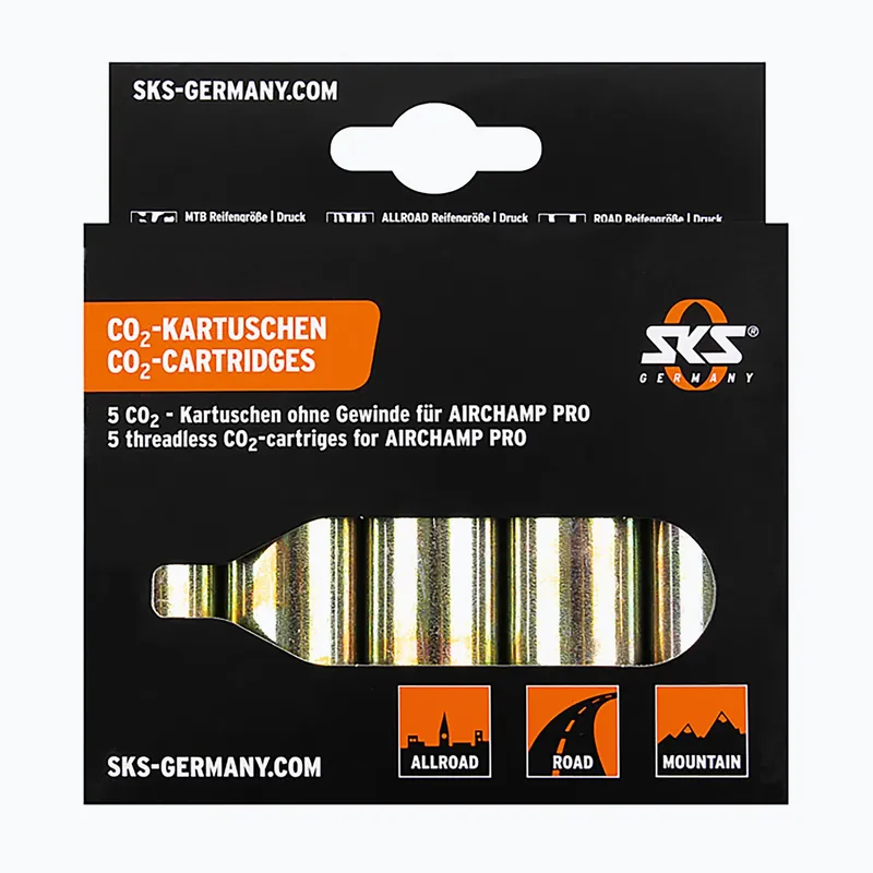 Plynové kartuše pro pumpičku na kolo SKS Co2 Airchamp Pro 16 g 5 ks. Cenový Hit
