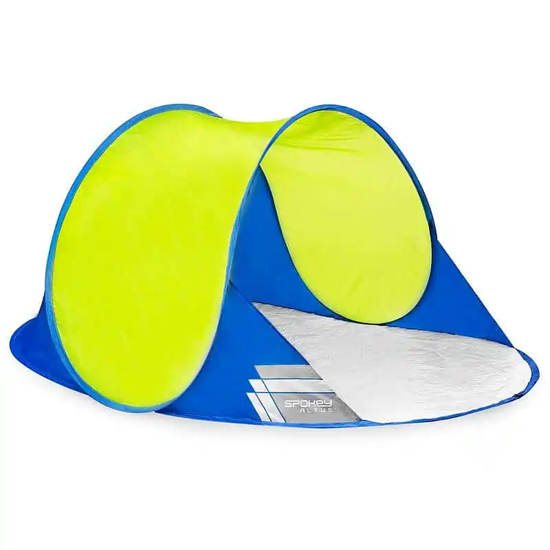 Spokey ALTUS Samorozkládací outdoorový paravan, 195x100x85 cm - modro-žlutý Nejprodávanější