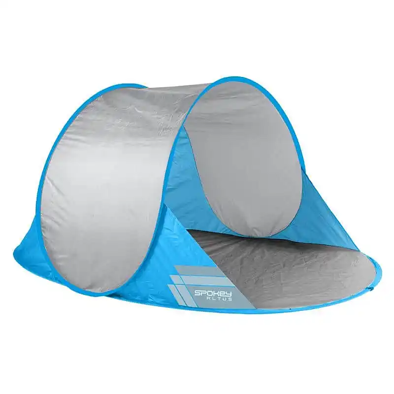 Expresní Doručení Spokey ALTUS Samorozkládací outdoorový paravan, 195x100x85 cm - šedo-tyrkysový