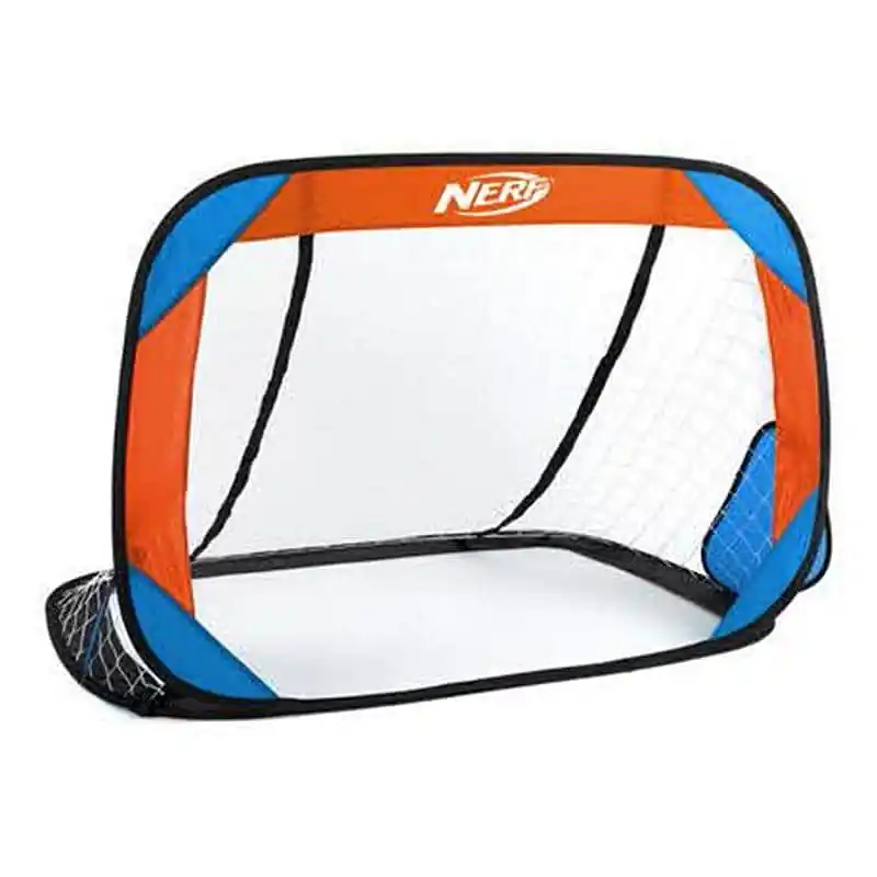 Časově Omezené Spokey HASBRO BUCKLER Samorozkládací fotbalová branka 2 ks, zn. NERF modro-oranžová