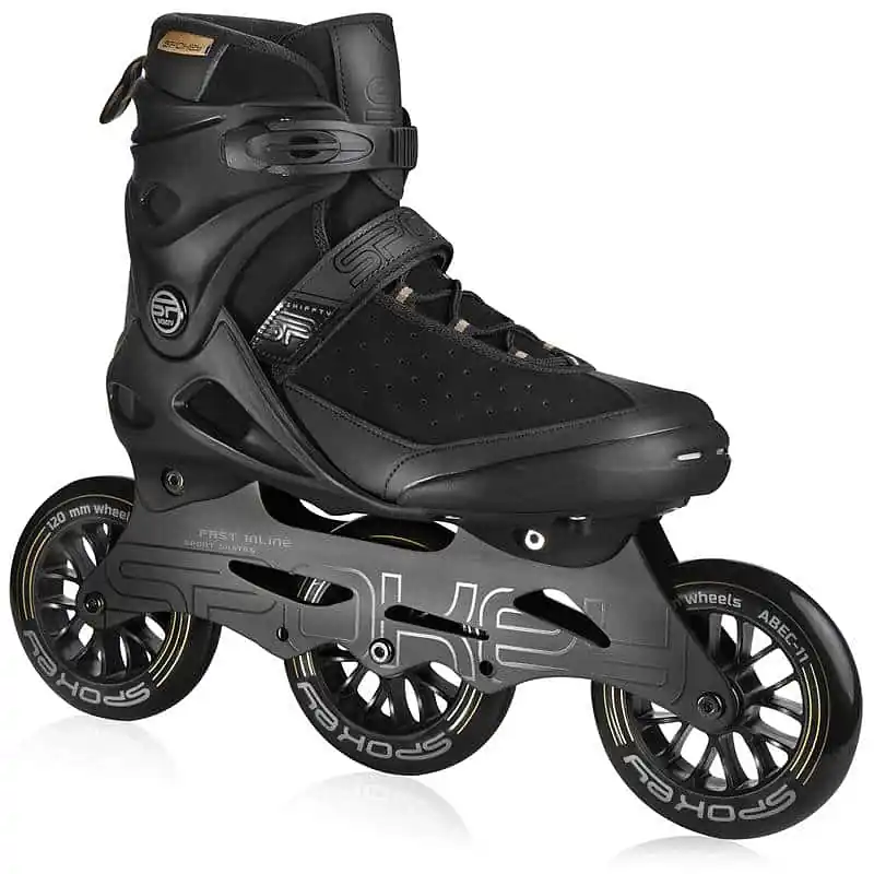 Spokey SHIFFTY PRO Kožené kolečkové brusle ABEC 11 černé, vel. 38-45 Pouze Dnes