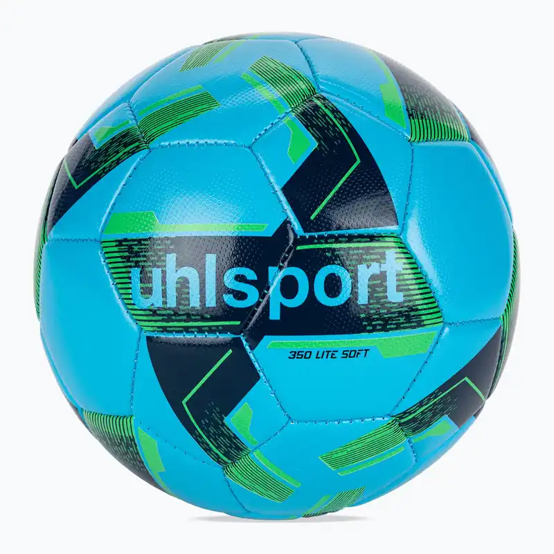 Fotbalový míč uhlsport Lite Soft 350 ice blue/navy/fluo green velikost 5 Novinka