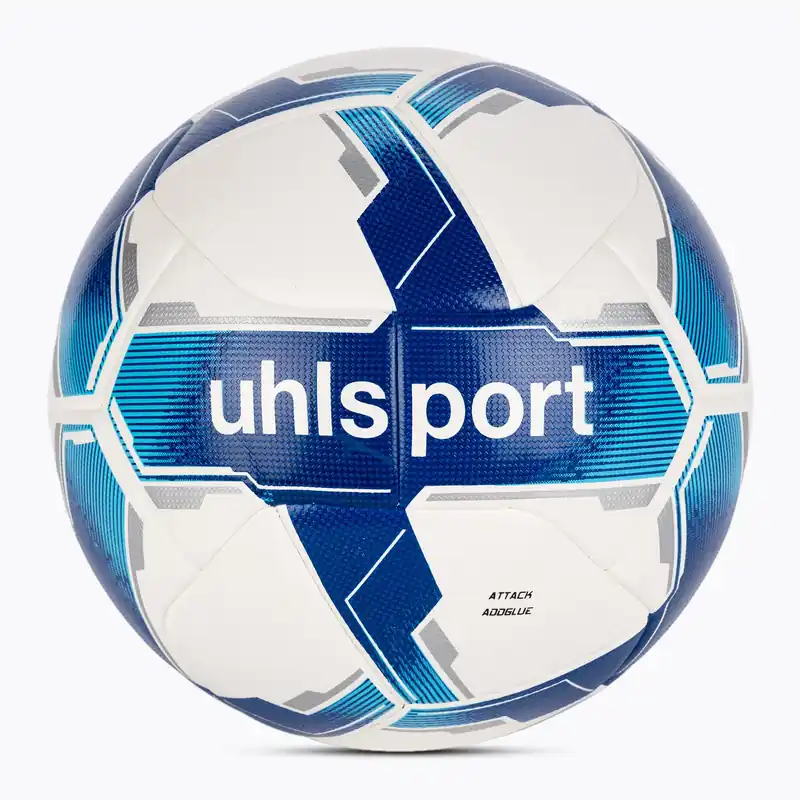Fotbalový míč Uhlsport Attack Addglue white/royal/blue velikost 4 Vrácení Zdarma