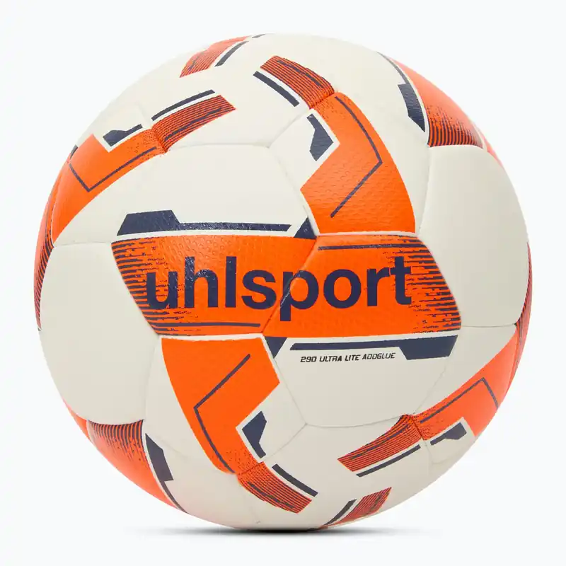 Ověřený Fotbalový míč uhlsport 290 Ultra Lite Addglue white/fluo orange/navy velikost 3