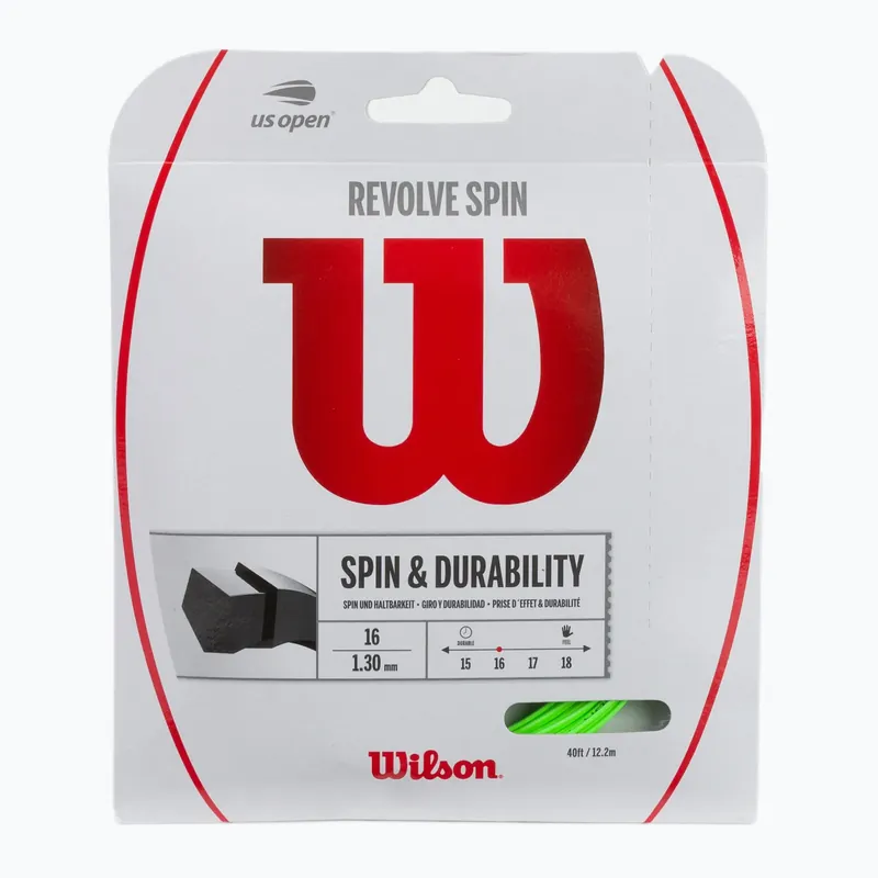 Tenisové struny Wilson Revolve Spin 16 Set šedá WRZ956800+ Vrácení Zdarma