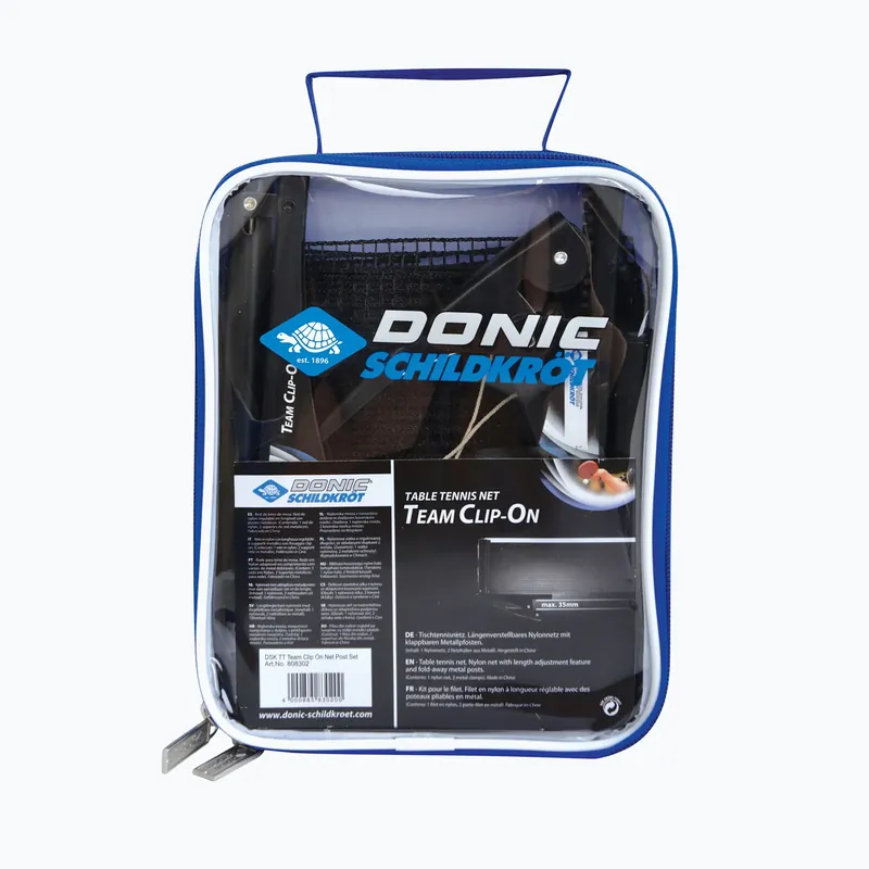 Nakupujte Hned DONIC Schildkröt Team Clip On síťka na stolní tenis černá 808302