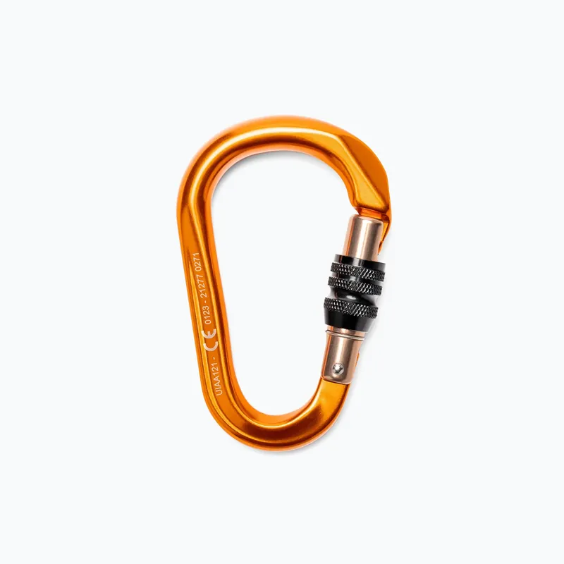Karabina Grivel K6N Mega Screw Lock oranžová RSK6N Víkendová Akce