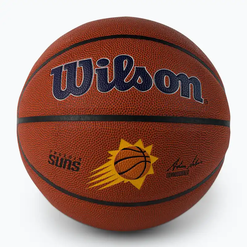 Autentický Wilson NBA Team Alliance Phoenix Suns basketbalový míč hnědý WTB3100XBPHO