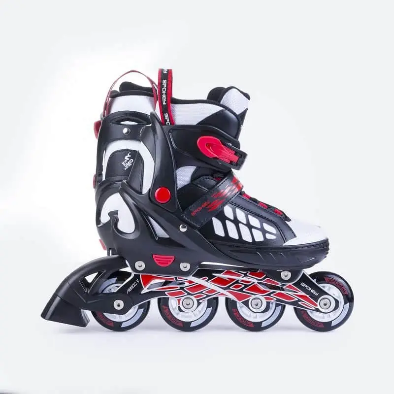Spokey ROADI Kolečkové brusle, černé, ABEC5 carbon, vel. 33-36 Cenový Hit