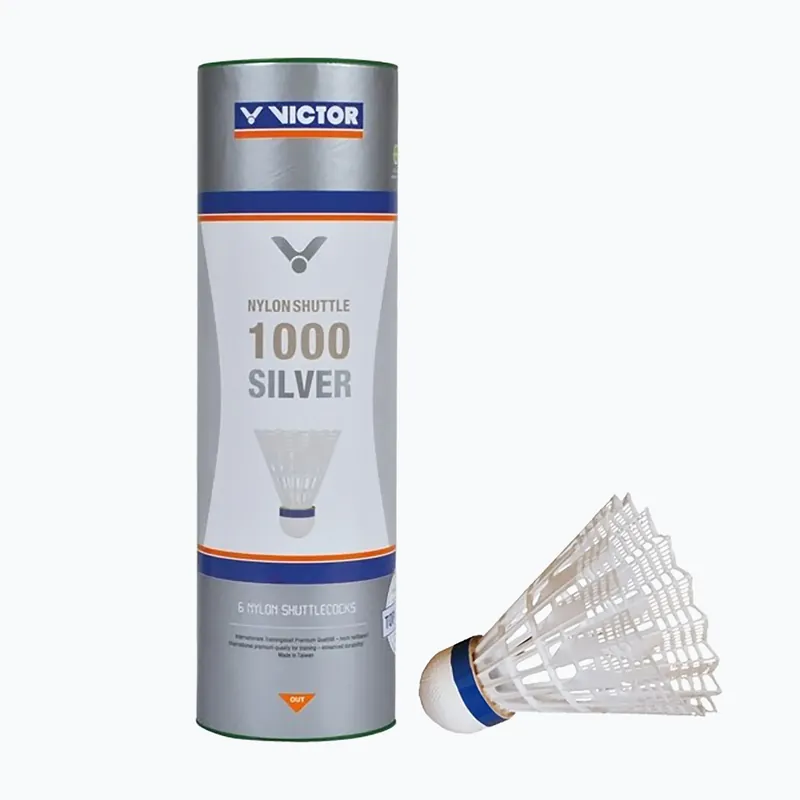 Badmintnové šipky VICTOR Nylonshuttle 1000 medium white Rychlé Dodání