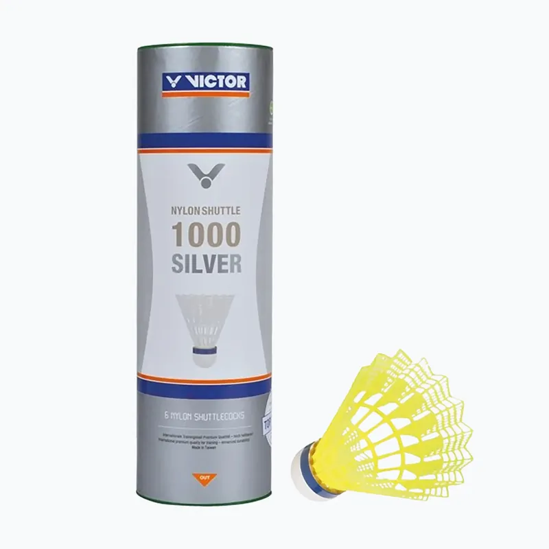Badmintnové šipky VICTOR Nylonshuttle 1000 fast yellow Akční Nabídka