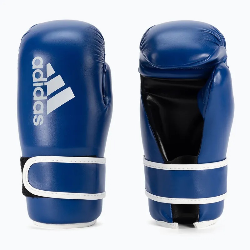 Boxerské rukavice adidas Point Fight Adikbpf100 modro-bílé ADIKBPF100 Akční Cena