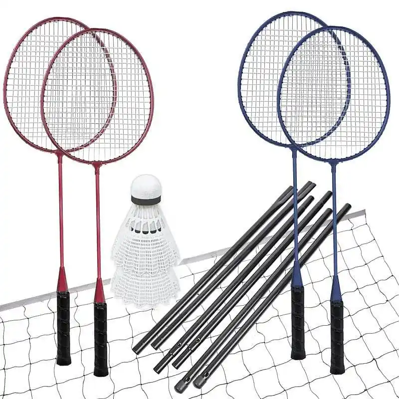 Spokey FUN START-Sada na badminton, 4 rakety,síť+rám,míčky Značkový