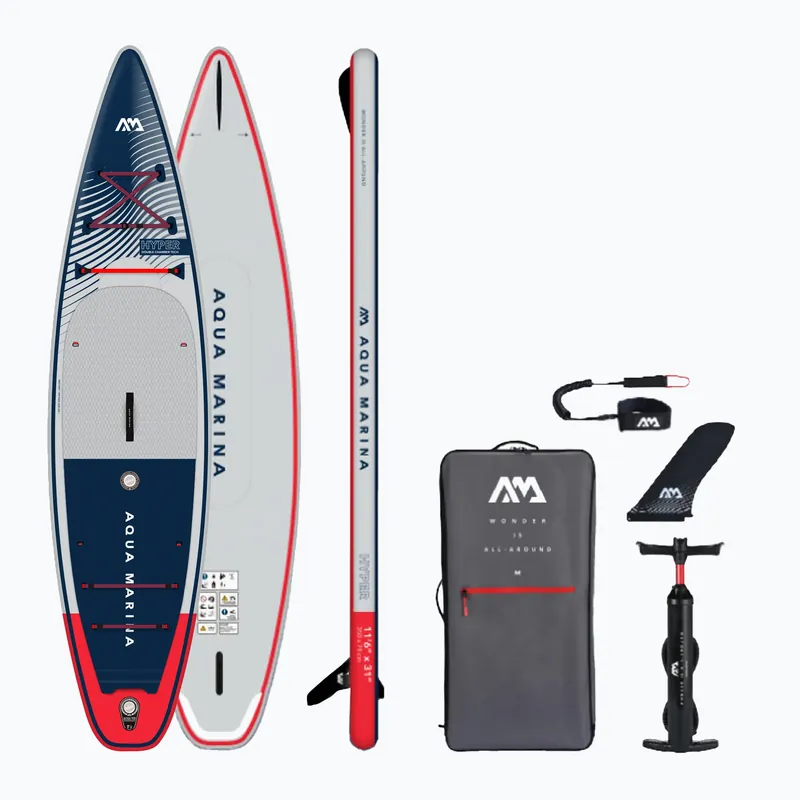 Zlevněný Aqua Marina Hyper 11‘6" SUP prkno šedé BT-23HY01