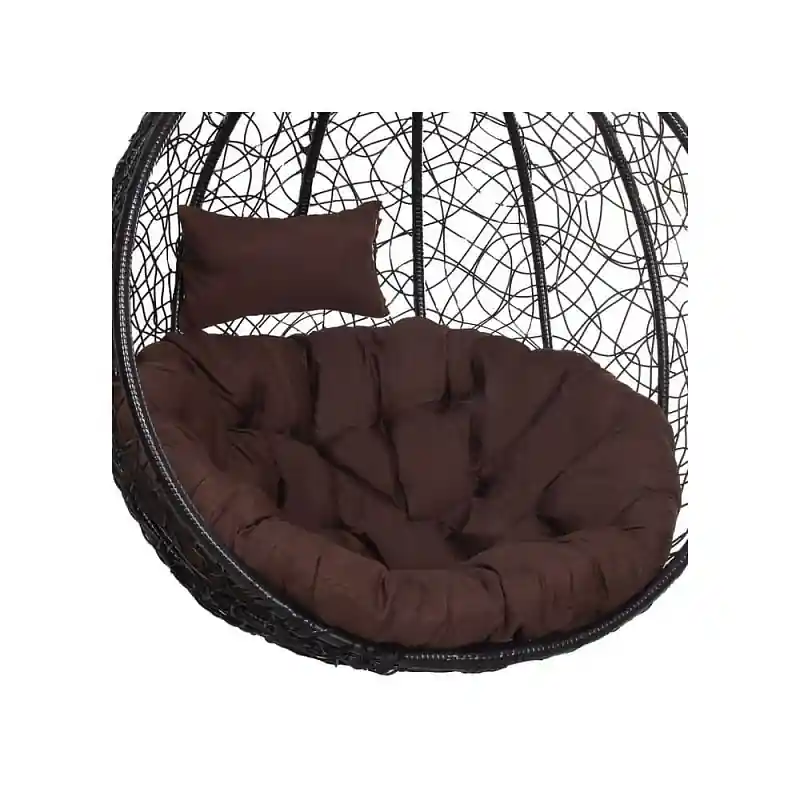 Polštář pro houpací křeslo, tmavě hnědý SPRINGOS HC0031 Must-Have
