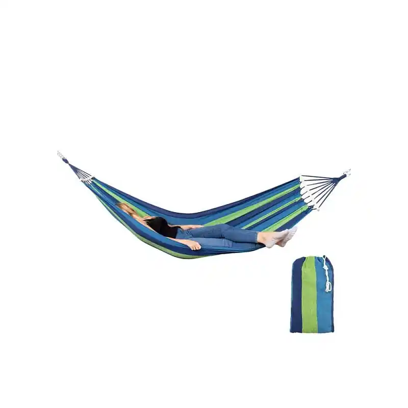 Houpací síť 200x80 cm, modro-zelená SPRINGOS NIZZA Must-Have