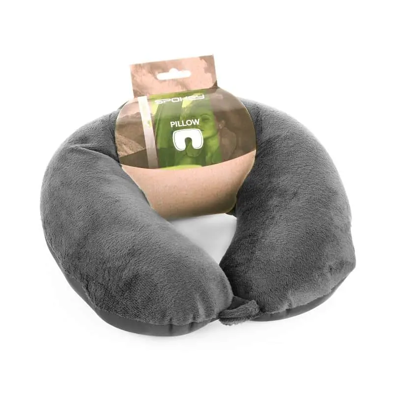 Spokey AMBIENT Cestovní polštářek paměťová pěna šedý Cenový Hit