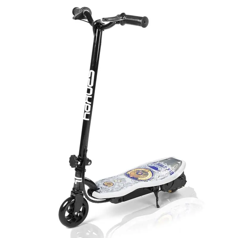 Spokey KEID Elektrická koloběžka bílá s potiskem, do 70 kg Tovární Cena