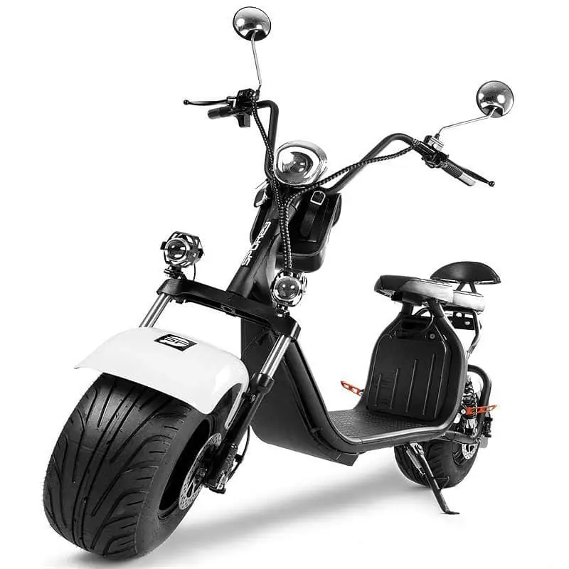 Spokey BIG BROSS 12 Ah Elektrický skútr černo-bílý, do 150 kg Přímo Od Výrobce