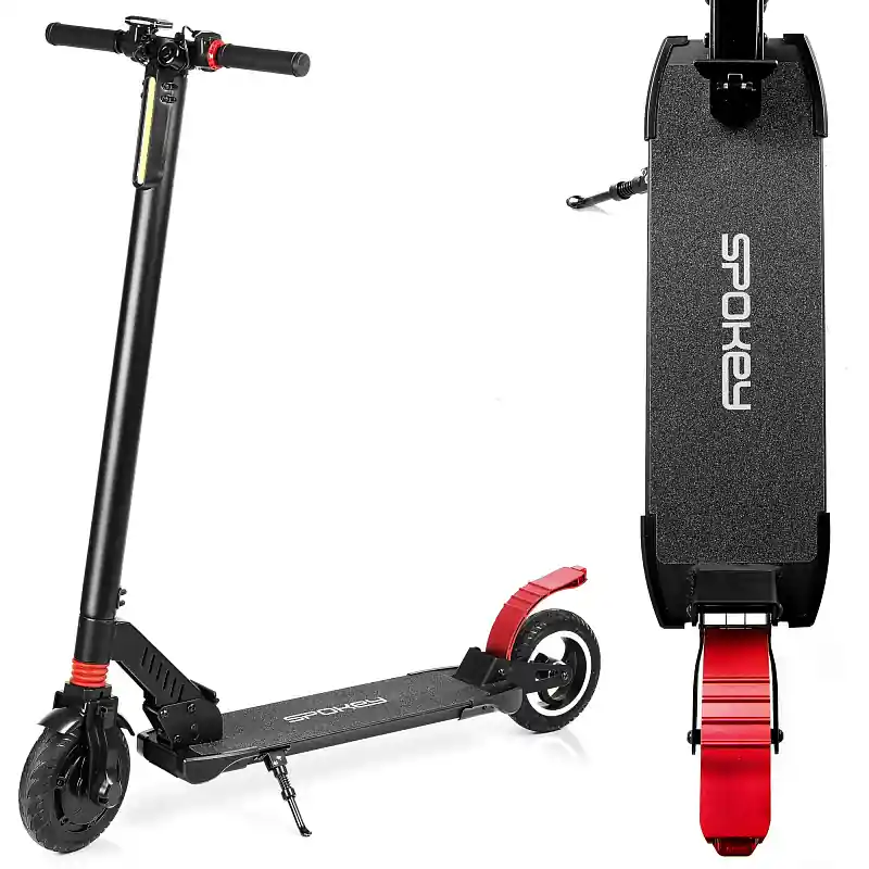 Spokey QUEST Elektrická koloběžka černá, kolečka 8‘, do 120 kg Omezená Nabídka