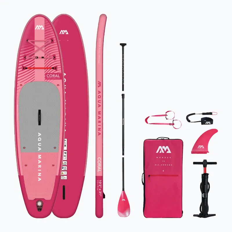 Aqua Marina Coral 10‘2" růžové SUP prkno BT-23COPR Dokud Zásoby Vydrží
