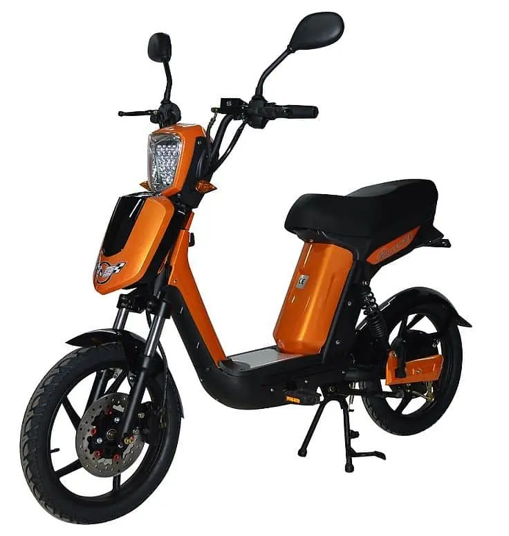 Elektrický motocykl RACCEWAY E-BABETA, oranžový Oblíbený