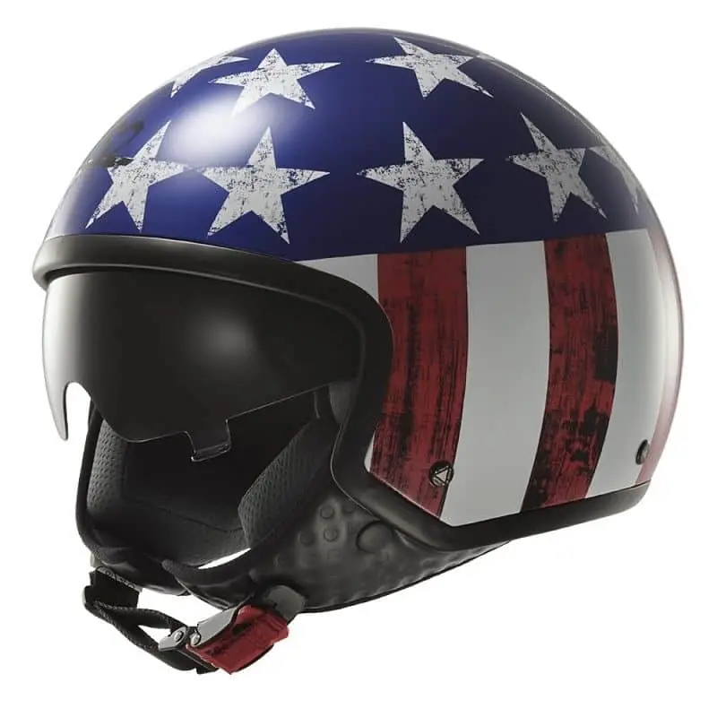 Novinka Moto přilba LS2 OF561 Wave Raw US Flag