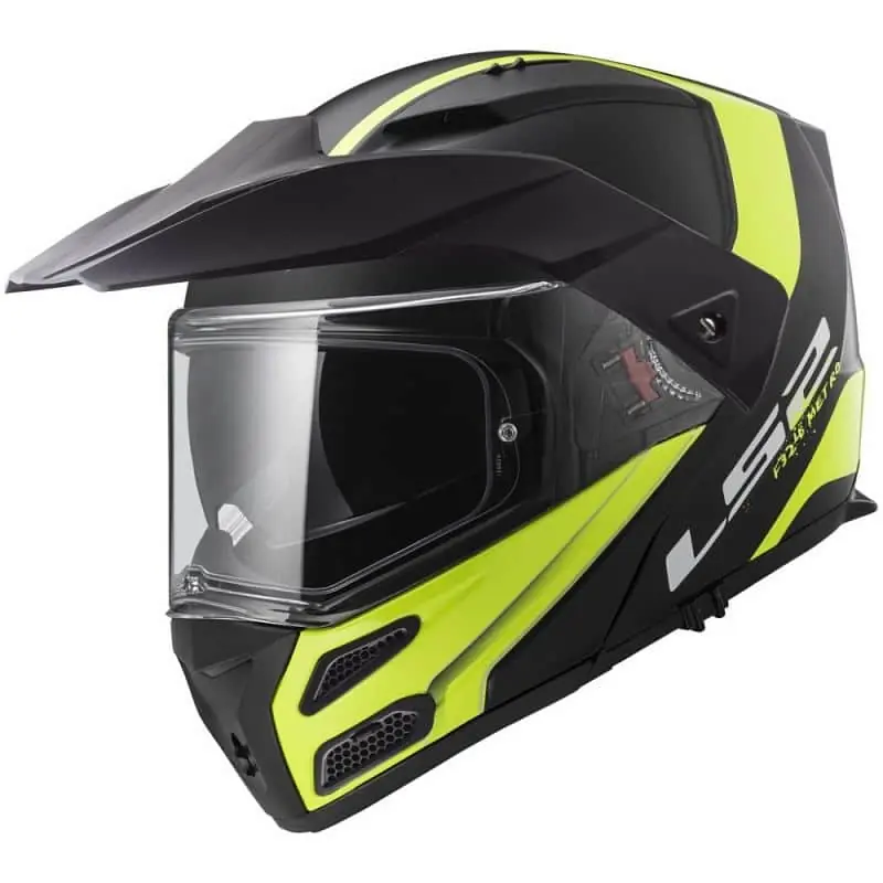 Výklopná přilba LS2 FF324 Metro EVO Rapid Matt Black Gloss Yellow Výhodná Nabídka